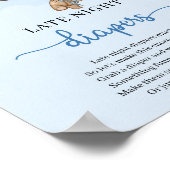 Poster Teddy ours ballon à air chaud Late Night Diapers j (Coin)