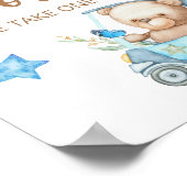 Poster Teddy ours nous pouvons attendre le signe des Favo (Coin)