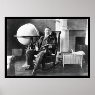 Poster Teddy Roosevelt dans le repos 1908