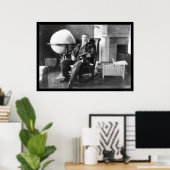 Poster Teddy Roosevelt dans Repose 1908 (Bureau à domicile)