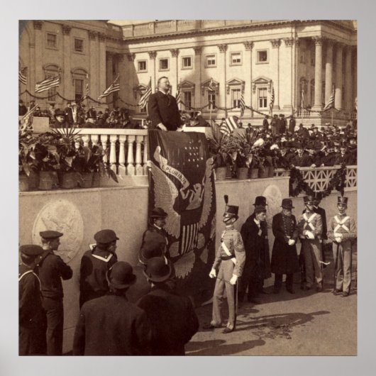 Poster Teddy Roosevelt Discours inaugural, 1905 (Devant)