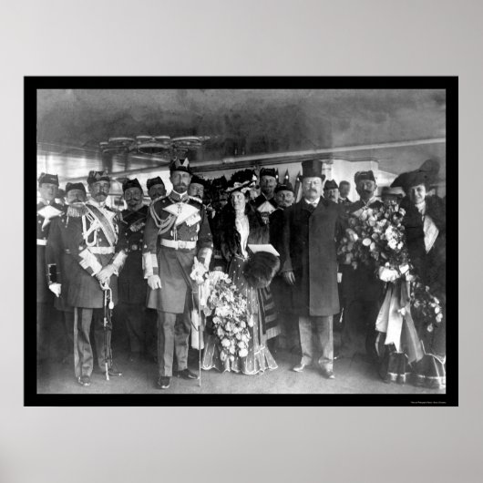 Poster Teddy Roosevelt et le prince Henry 1902 (Devant)