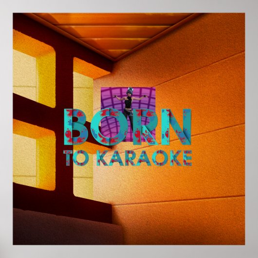 Poster TEE Born to Karaoke (Devant)