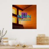 Poster TEE Born to Karaoke (Cuisine)