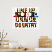 Poster TEE Country Line Dance (Cuisine)