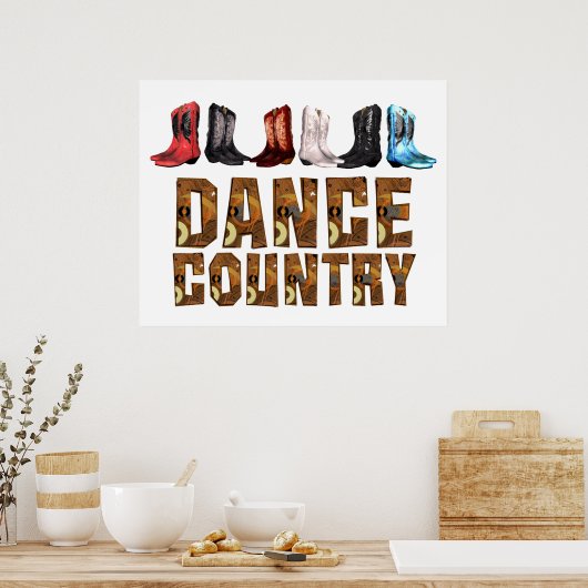 Poster TEE Country Line Dance (Cuisine)