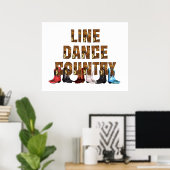Poster TEE Country Line Dance (Bureau à domicile)