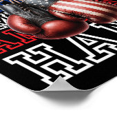 Poster Tee de gants de boxe drapeau américain Toutes les  (Coin)