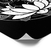 Poster Tee de méditation de pleine conscience Fleur de Lo (Coin)