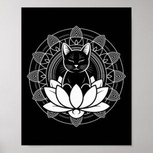 Poster Tee de méditation de pleine conscience Fleur de Lo