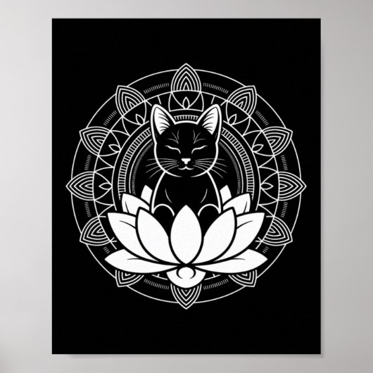 Poster Tee de méditation de pleine conscience Fleur de Lo (Devant)