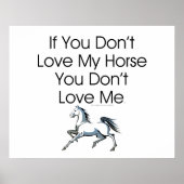 Poster TEE Love My Horse (Devant)
