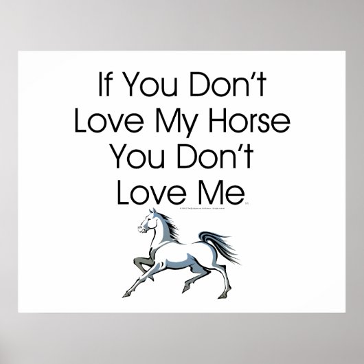 Poster TEE Love My Horse (Devant)