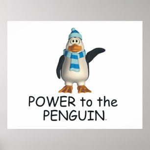 Poster TEE Power to the Penguin