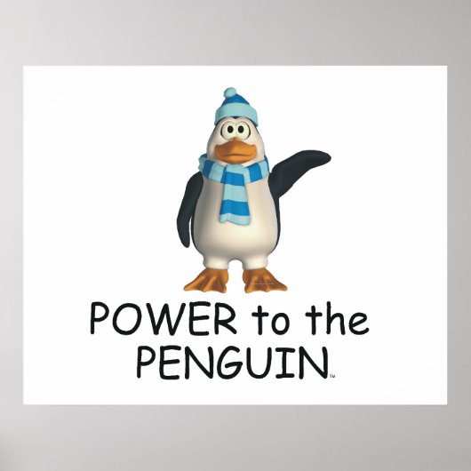 Poster TEE Power to the Penguin (Devant)