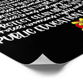 Poster Tee Protegeons la démocratie arbre de Noël, Anti s (Coin)