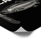 Poster Tee Salmon Slayer pêche à l'omble chevalier et au (Coin)