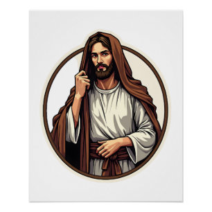 Poster Tee-shirt avec gravure vintage du manteau refuge d