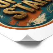 Poster Tee-shirt Clean Gold SUPER STAR (Coin)
