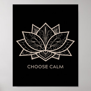 Poster Tee-shirt de yoga minimaliste avec citation de ple