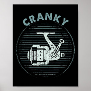 Poster Tee-shirt drôle de pêche pour hommes grincheux