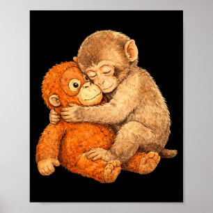 Poster Tee-shirt graphique Monkey punch
