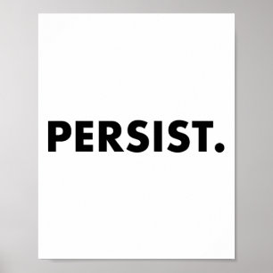 Poster Tee - shirt persistant #shepersisted #résistance