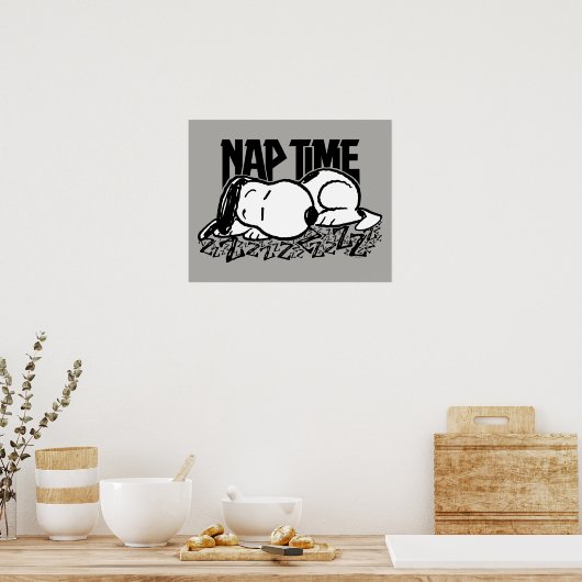 Poster Tee - shirt | Snoopy Nap Time (Cuisine)
