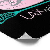 Poster Tee - shirts de crosse pour filles Masque de balei (Coin)