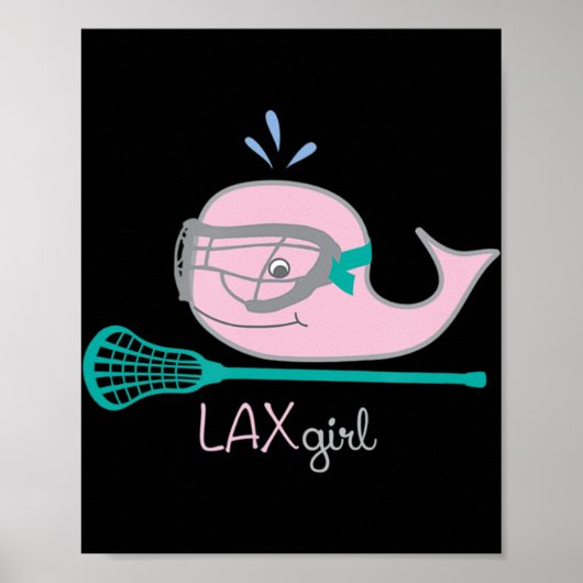 Poster Tee - shirts de crosse pour filles Masque de balei (Devant)