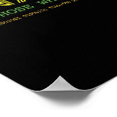Poster Tee - shirts de Geek de code binaire nerd (Coin)
