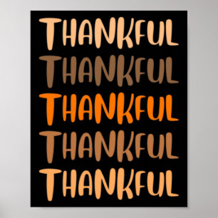 Poster Tee - shirts Graphiques Automne - Remerciements Re