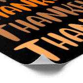 Poster Tee - shirts Graphiques Automne - Remerciements Re (Coin)