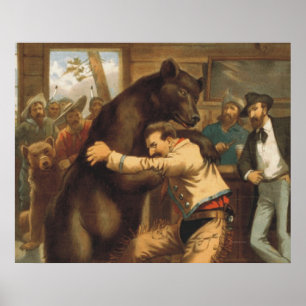 Poster TEE Wild West Wrestling