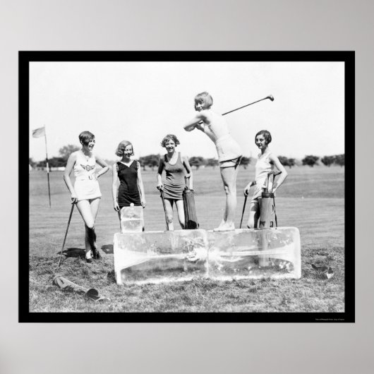 Poster Teeing Off Ice Golf 1926 (Devant)