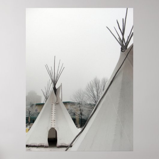 Poster Teepees Print (Devant)