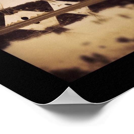 Poster Teepees sur le lac (Coin)