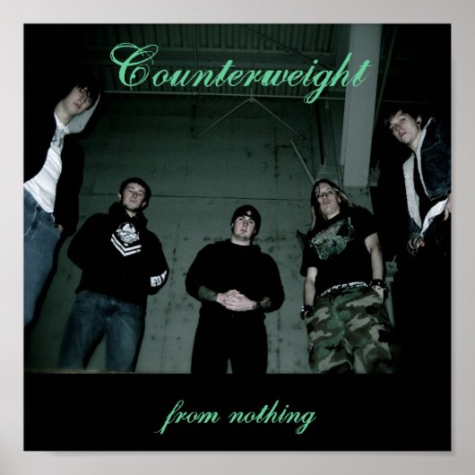 Poster tegengewicht halve cirkel (Voorkant)