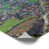 Poster Tegernsee Bavière Lac Allemagne Panorama Souvenir (Coin)