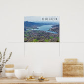 Poster Tegernsee Bavière Lac Allemagne Panorama Souvenir (Cuisine)