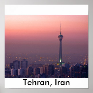 Poster Téhéran en Iran