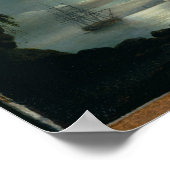 Poster Teignmouth par la lune (Coin)