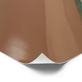 Poster Teinte Terreuse de Téâl et Texture Abstraite d'Arg (Coin)