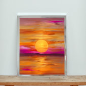 Poster teintes chaudes et eaux tranquilles