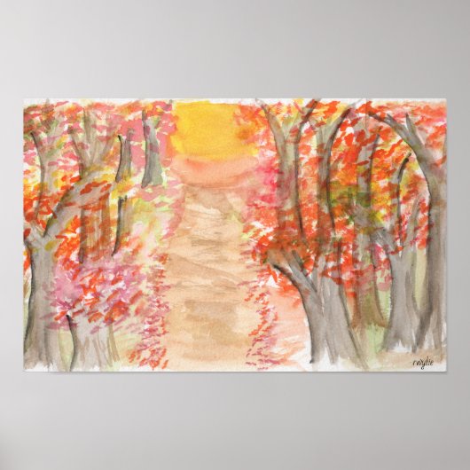 Poster Teintes d'automne (Devant)