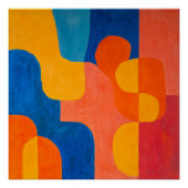 Poster teintes du milieu du siècle (Devant)