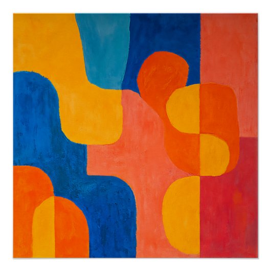 Poster teintes du milieu du siècle (Devant)