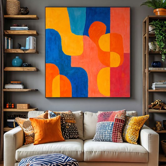 Poster teintes du milieu du siècle