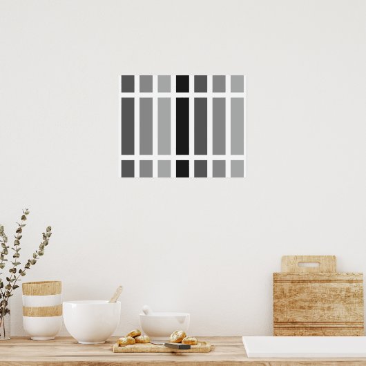 Poster Teintes gris argenté (Cuisine)