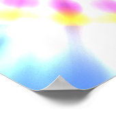 Poster Teinture à tarte jaune et rose (Coin)